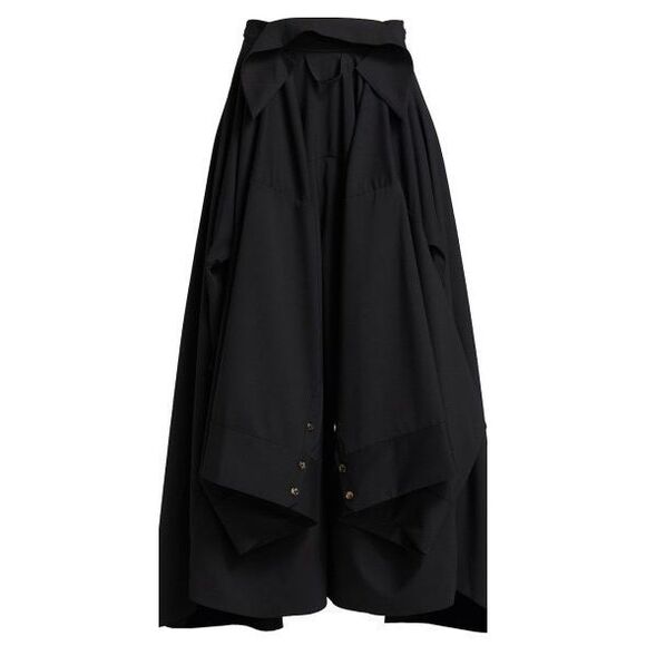 A.W.A.K.E Mode Asymmetrical Ruffle Maxi Skirt Size FR 34 / US 2 $1560 - Picture 6 of 14